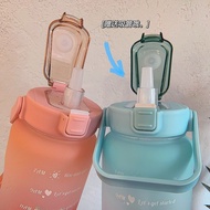 Botol Minum 2 Liter Tritan Botol Air Minum Gradasi Rainbow Tupperware