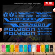 Cutting Stiker Polygon Variasi Sepeda Sticker Frame Aksesoris Body Mtb Lipat