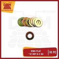 PlateRing "12 WP 8 X 16 Price Per Pack of 10 (PSP) Washer Plate Handle Lock 12 Diameter 8mm X 16mm