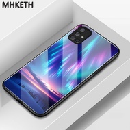 Case For Samsung A71 4G A71 5G A91 Aurora Borellis Back Glass Phone