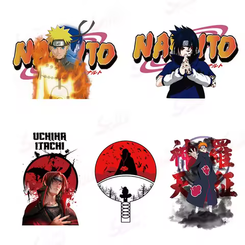 Cool NARUTO Poster Sticker Akatsuki Sasuke Anime Sticker Waterproof Sunscreen Laptop Window Trunk St