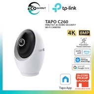 TP-Link Tapo C260 Pan/Tilt AI Home Security Wi-Fi Camera 4K 360º Night Vision AI Detection Privacy M