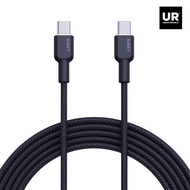 [UR] Aukey 1m Nylon Braided USB-C to USB-C Cable