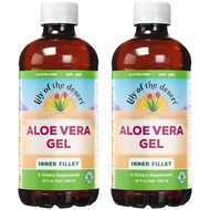 Aloe Vera Gel - Inner Fillet Thicker Consistency Aloe Vera Drink with Natural Vitamins,Digestive Enz