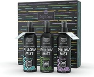 Aromasong All Natural Pillow Spray For Deep Sleep- Holiday Gift Pack Of Lavender, Ocean Mist, And Eucalyptus Included - Calming Linen &amp; Bedtime Natural Essential Oil Mist Spray For Sleeping