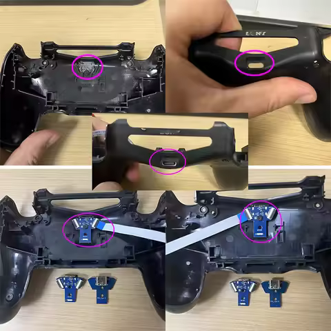 DualShock 4 MOD USB Type C Charging Board included - 1 Set DIY Universal Accessories for PS4 Control