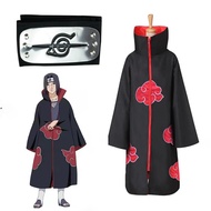 Rabbite Anime Naruto Cosplay Costume Akatsuki Cloak Cape Anime Halloween Party Akatsuki Coat
