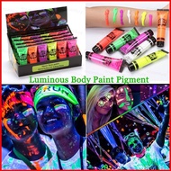 GC1 Halloween Face Body Paint Pigment Luminous UV Fluorescence 25ML Make Up Cosplay Prop Colorant Dr