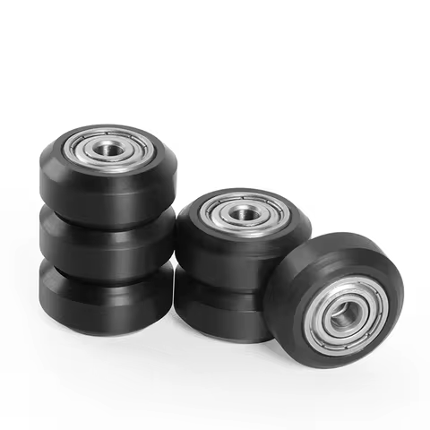 6 Pcs 3D Printer POM Pulley Wheels 625ZZ Linear Bearing Ulley Passive Round Wheel Roller for Crealit