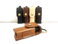 手工皮革潤唇膏盒 配25毫升瓶裝皮革袋精油收納袋小禮物 收納袋