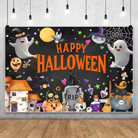 Halloween Day Shadows Photography Background Jack-o-lanterns Ghosts Wander And Spooky Tales Awaken P