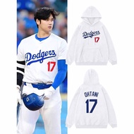 Dodgers Los Angeles Dodgers Hoodie No. 17 OHTANI Otani Shohei Same Style Fleece Lining Casual Hooded