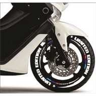 Motorbike tire sticker, tire bomb "limited edition"