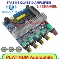 Tpa3116 Bluetooth Amplifier Class D 2.1Ch 2X50W+100W With Ne5532 Tone