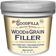 Water-Based Wood &amp; Grain Filler - Maple/Beech/Pine - 1 Gallon by Goodfilla | Replace Every Filler &amp; Putty | Repairs, Finishes &amp; Patches | Paintable, Stainable, Sandable &amp; Quick Drying