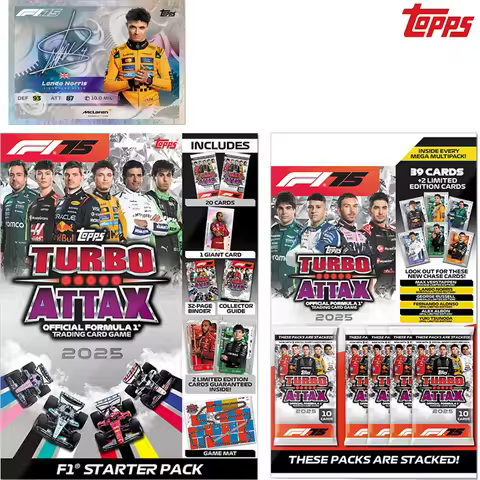2025 New Topps Turbo Attax Formula 1 Standard Starter Pack Mega Multipack Contains 39 Cards Plus 2 R