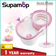 SupaMop Spin Mop Set  Model  F102  With Freesia Fragrance Cleaning Box With 1Year Warranty