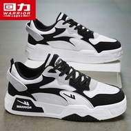 Giày Nam Warrior Giày Đế Bằng Gấu Trúc Đen Trắng Giày Thể Thao  Cổ Cao Lót LÔNG THU ĐÔNG Thường Ngày