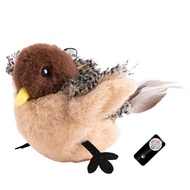 Flying Bird Cat Toy with Remote Control Interactive Function Flapping Wings Sparrow Catnip Vivid Chi