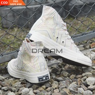 SEPATU CONVERSE01 WANITA 70S HIGH WHITE EXPLODING STAR MOTIF PREMIUM QUALITY