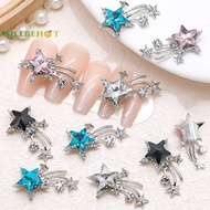 [WillbehotS] 5PCS 3D  Alloy Meteor Star Nail Art Ch Jewelry Parts Accessories Glitter Nails Decoration Design Supplies Materials [NEW]