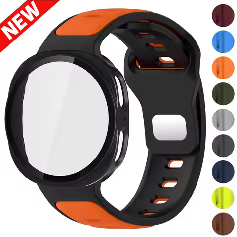 Tempered Glass Case For Samsung Watch 8 40 44mm Strap Protector Cover Band For Galaxy Watch 8 Classi