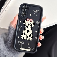 HP Phone Case For OPPO A17 OPPO A17K Case Cute Dalmatian Thin Light Phone Case Silicone Case Softcas