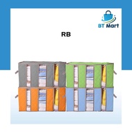 BT Mart Kotak Simpanan 65L Storage Box Foldable Clothes Organizer Bamboo Charcoal Large Capacity Dur