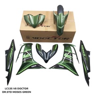 LC135 FI V8 COVER SET MOTOR RC VDOCTOR PURPLE BLACK STD SE