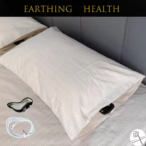 51x92cm King Size Earthing Pillowcase Anti-static Kits Silver Fiber Grounding Health Pillowslip EMF 