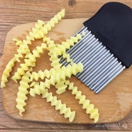 Potato Cutter Wavy Knife Pattern Wave Cutter Stainless Steel Corrugated Potato Grid Knife Potato Gri