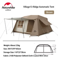 Naturehike เต็นท์สำหรับครอบครัว 2 ห้องนอนสำหรับตั้งแคมป์กลางแจ้ง Village 13 Village 17 เต็นท์อัตโนมั