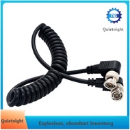 [quietnight.ph] Video Cable Coaxial Cable Camera Spring Wire PU Spring Wire to Right Angle BNC BNC t