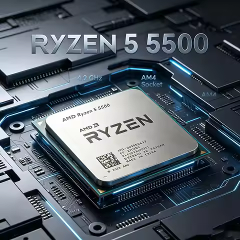 AMD Ryzen 5 5500 Processor CPU R5 5500 6-Core 12-Thread 3.6 GHz 7NM Socket AM4 100-000000457 L3=16M