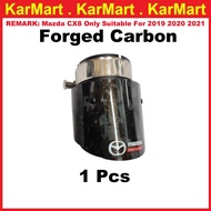 Mazda Logo CX3 CX5 CX8 CX9 CX30 Sport Muffler Exhaust Straight Edge Black Tip Stainless Steel CX-30 