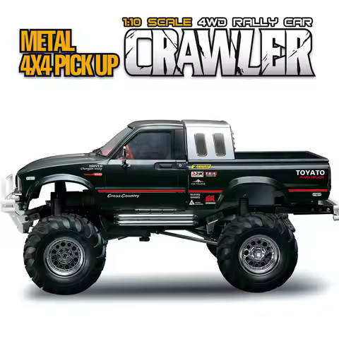 1/10 RC Pickup Rock 4x4 Remote Control Crawler Rally Car DIY Racing Cars Model Kit for Enthusiasts T