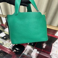Hermes Picotin 18 green x ghw