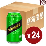 玉泉 - 玉泉 零系無糖忌廉味汽水 Schweppes Cream Soda Zero (罐裝) - 原箱 330亳升 (新舊包裝隨機發送)