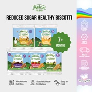 Yummy HEINZ Reduced Sugar Healthy Biscotti | Nutritious Baby Snack Recommended for Age Seven Months+ Old Babies