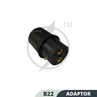 B22 Adaptor BC Bulb Black Lamp Holder Connector / Lampu Adaptor B22