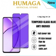 Tempered Glass Blue Anti Radiation oppo A5i A5x A5 A5 Pro A3 A3 Nfc A3x A3 Pro Anti Scratch Full Cov