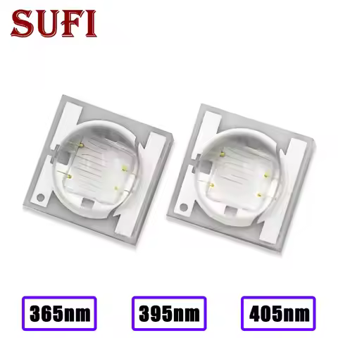 5Pcs 3W Ultraviolet 365nm 395nm 405nm UV Ceramic 3535 Purple LED Bead Printing Cured Mosquito Contro