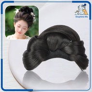 Hanfu Wig Kostum Kuno Wanita Sanggul Rambut China Tang Feng Concubine Bun Wig China