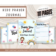 Printable Kids Prayer Journal | Daily Gratitude & Bible Notes | Christian Diary for Kids | Digital P