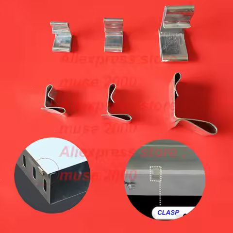 Cable trunking cover plate clasp spring-loaded catch wire distribution metal raceway cover cable tra