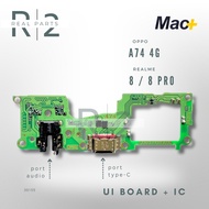 OPPO A74 4G HF Mic + IC Board | REALME 8 8 Pro Mac+ UI Board PCB Charger