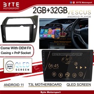 VESCUS [2+32] DSP 4G Sim Octa-Core Processor QLED Screen Honda Civic FN Android Player T3L / TS18 An