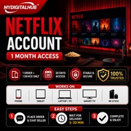 NETFLIX ACCOUNT Emaill Password login  - Shared, 1 Month, 4K Ultra HD