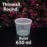Thinwall Bulat 650 ml DM - R - Wadah Mangkuk Plastik Round Murah