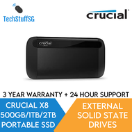 Crucial X8 External Portable SSD Storage Drive (500GB / 1TB / 2TB )
